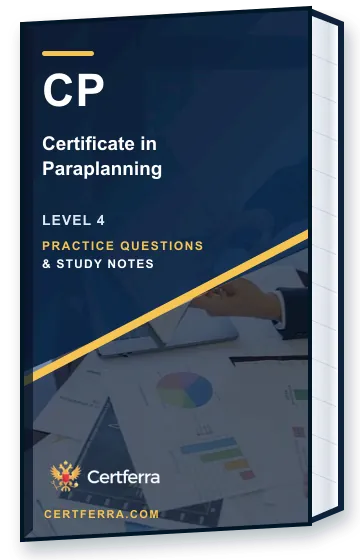 Certferra Certificate in Paraplanning practice questions and study notes