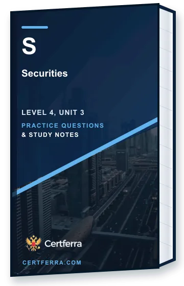 Certferra Securities practice questions and study notes