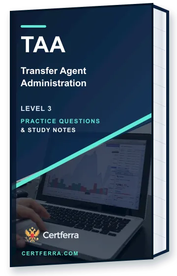 Certferra Transfer Agent Administration practice questions and study notes